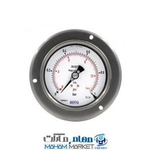 مانومتر ویکا استیل صفحه 10 سانتی متری افقی مدل تابلویی