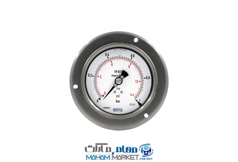 0-1-min مانومتر ویکا استیل صفحه 10 سانتی متری افقی مدل تابلویی