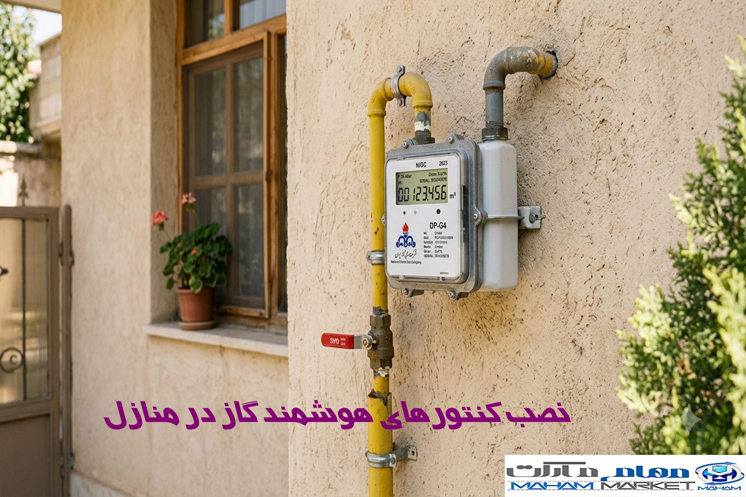 کنتور هوشمند گاز در منزل.1