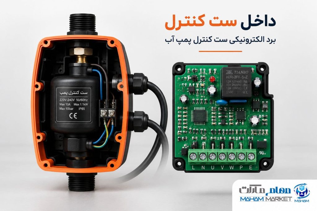 برد الکترونیکی ست کنترل پمپ آب